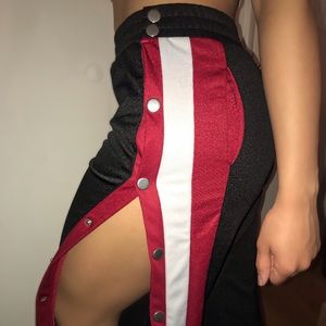 High Waisted Side Snap Pants